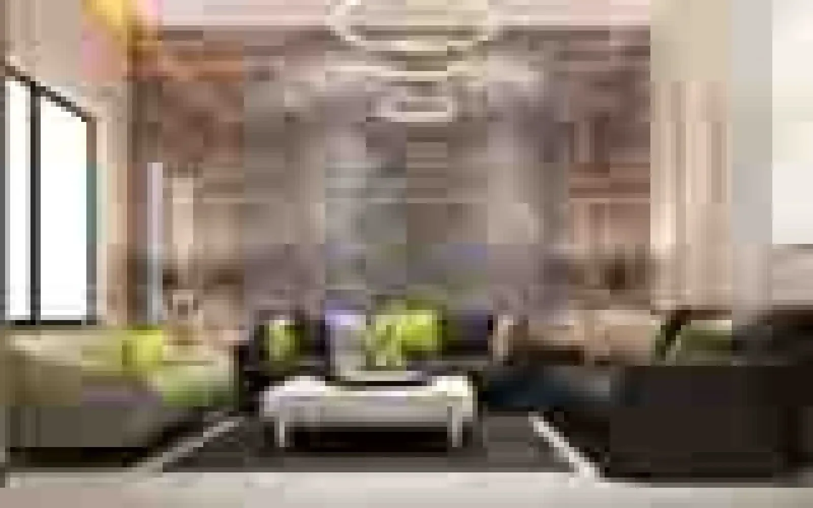 Marble wall cladding living room