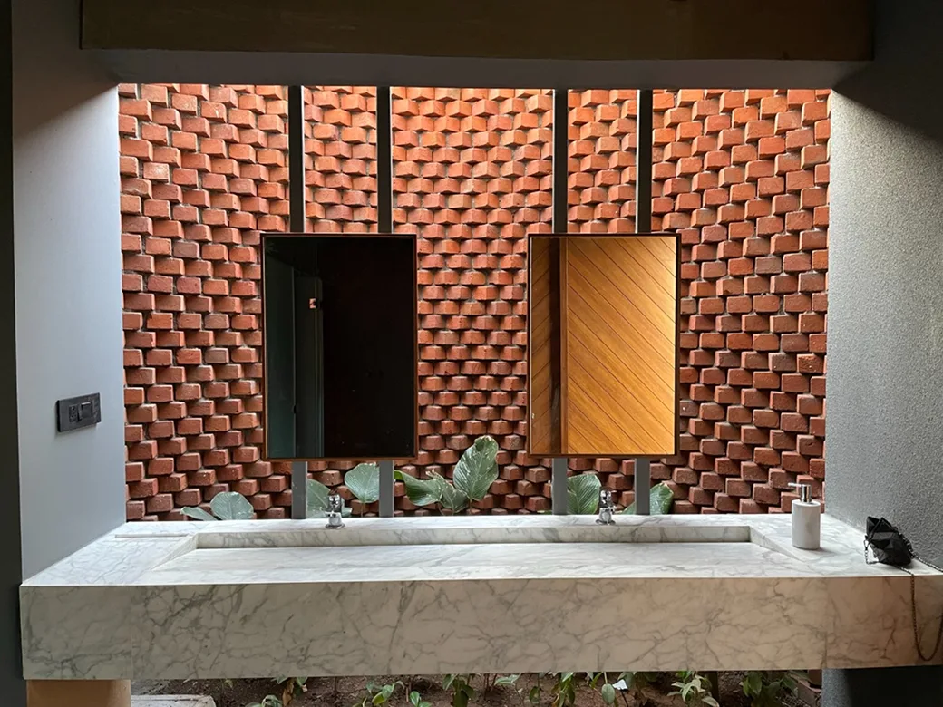 Wall cladding living room